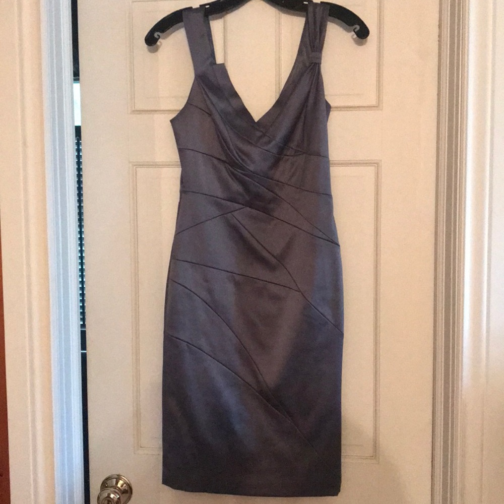 Dark grey/silver midi dress